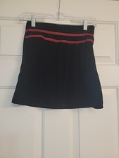 Charter Club Girls Velour Pleated Skirt Sz 8 Black Lining Zipper
