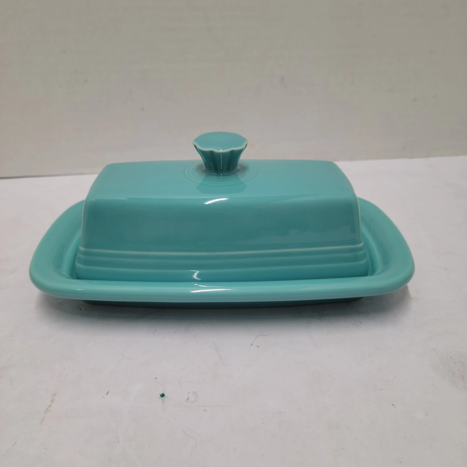 Fiestaware Turquoise XL Covered Butter Dish FIESTA HLC Aqua Teal