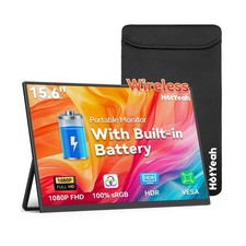 HotYeah 15.6" Wireless Portable Monitor 1080P IPS Battery-Powered AirPlay