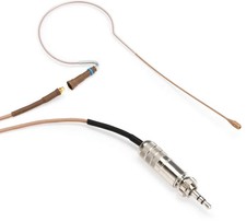 Countryman E6 Omnidirectional Earset Microphone - Low Gain with 2mm Cable and