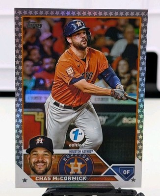 2023 Topps 1st Edition Chas McCormick True 1/1 Platinum Stars Error Card #51