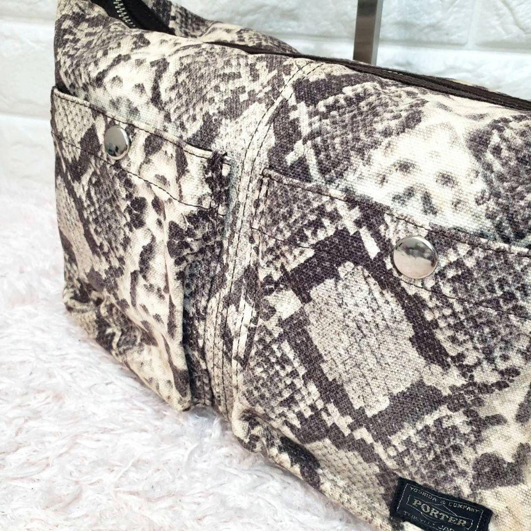 Porter Python Snake Half Moon Shoulder Bag Rare P… - image 3