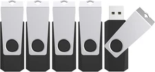 TOPESEL 32GB Flash Drive 5 Pack Bulk, USB2.0 Thumb Drive USB Stick for Data S...