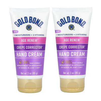 Gold Bond Age Renew Crepe Corrector Moisturizing Hand Cream, 3oz (pack of 2)