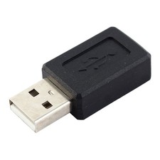 Adattatore da USB A maschio a mini 5 pin B5 femmina nero