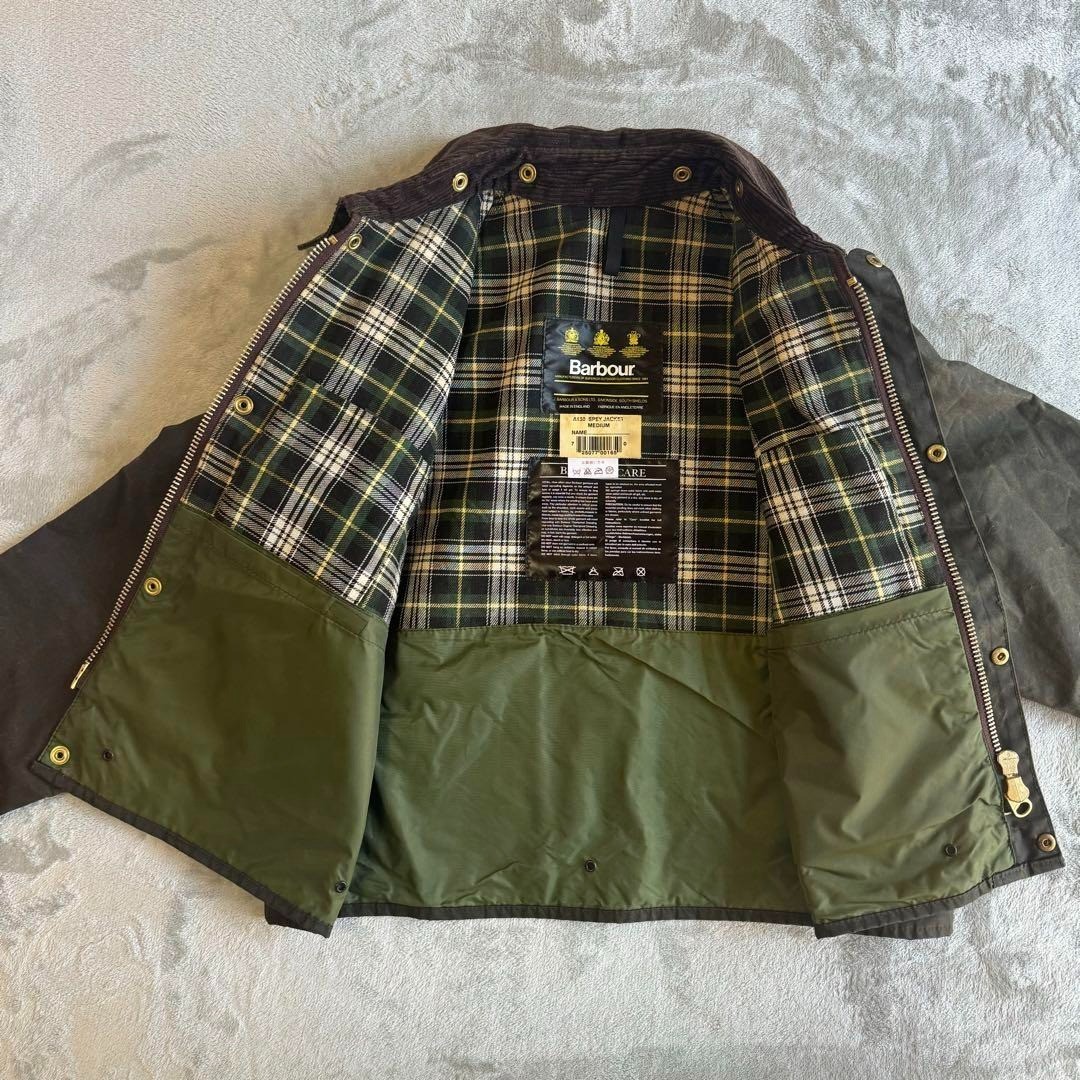 90s Barbour A130 Spey Jacket Sage M Made in England Vintage