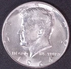1964-D Kennedy Half Dollar 90% Silver Brilliant Uncirculated From a Mint Roll