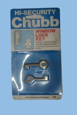 Keys for Chubb Window Locks 8K100/8012/K  code x12, Pack of Two, Clearance.