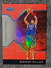 2004 Topps Finest #36 Rasheed Wallace Red Refractor /149
