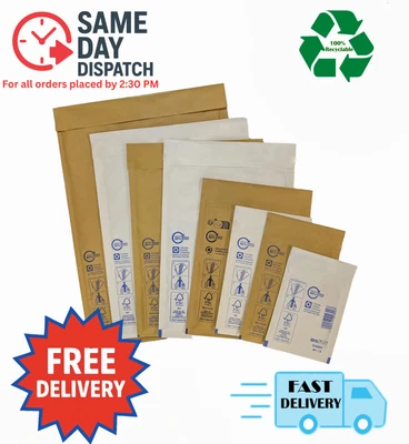 500x Arofol Bubble Mailers–Padded Self-Seal Envelopes Size 4 ( 180mm x 265mm ) - Image 1 of 4