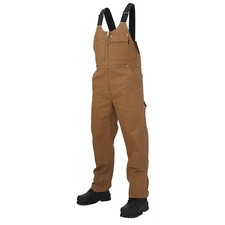 TOUGH DUCK WB041 Deluxe Unlined Bib Overall, Brown, XL