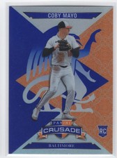 #51 2025 Panini Crusade Blue Coby Mayo Baltimore Orioles