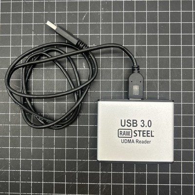 Hoodman SuperSpeed USB 3.0 Raw Steel UDMA CF/SD Card Reader, DMR-3231H, RARE!!!