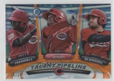 2018 Bowman Talent Pipeline Orange Refractor 5/25 Alex Blandino Nick Senzel 0k4
