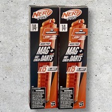 2 Packs Nerf Pro Mag  Half-Length Darts 30 Darts  Mags Pro Torrent  Sender