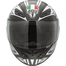 Casco AGV K-4 E2205 Moto Integrale XL Sliver Black Gun Metal