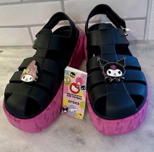 Crocs x Sanrio Hello Kitty Kuromi My Melody Platform Sandals Sz W10 M8
