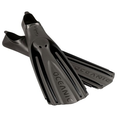 Open Box Oceanic Viper 2 Full Foot Dive Fins - Black/Black - Large