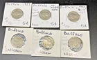 Buffalo Nickel lot.. mixed dates, flat ground #M2