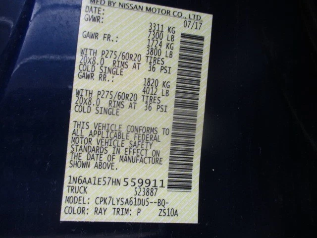 Bote de vapor usado se adapta a: Nissan Titan 2017 grado A Foto 4 de 4