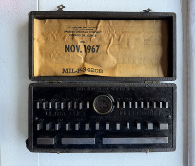 Vintage Geo Scherr Ultra Chex Inspectoset Gage Blocks
