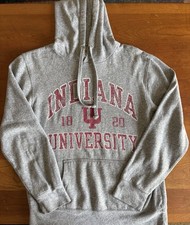 Vintage Indiana University IU Triblend Sweats Hooded Sweatshirt Men s Small