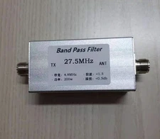 Shortwave 27.5MHz Band Pass Filter High Isolation BPF Fliter NarrowBand 10m Band