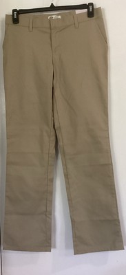 Dickies Crafted For Women Relaxed Fit Pants Size 8R Cotton Blend Khaki  NEW