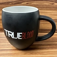 Rare TRUE BLOOD HBO Licensed Promo Coffee Mug Black White M Ware
