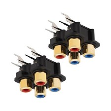 2pk 14mm Pitch Mount PCB Mount RCA Phono Sockets for Audiolab 8000A 8000B 8000C