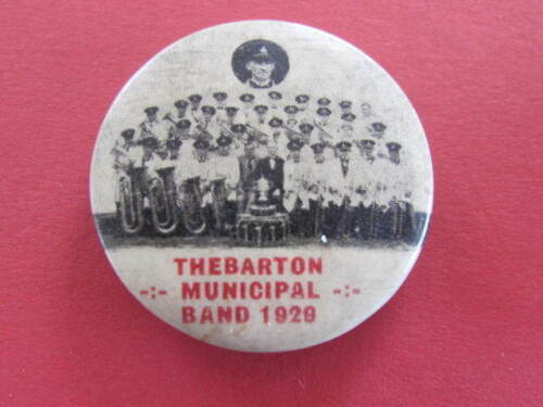 South Australia Thebarton Municipal Band 1928 Badge 33mm - Picture 1 of 1