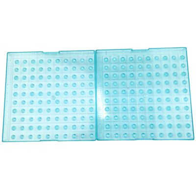 Vintage 1984 Battleship Game Pegs Replacement Part Ocean Floor Grid Blue 2 pcs B