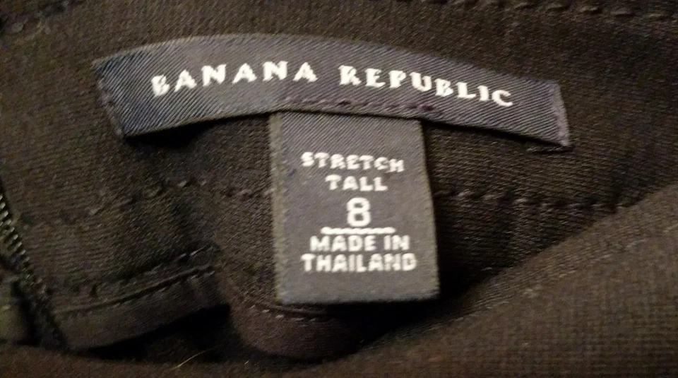 Banana Republic Chaqueta Negra Falda Traje de Negocios Para Mujer 8 Alto. Mangas 3/4 usadas en excelente estado Foto 4 de 4