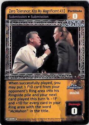 Raw Deal CCG Zero Tolerance: Kiss My Magnificent A%$ - Great American Bash