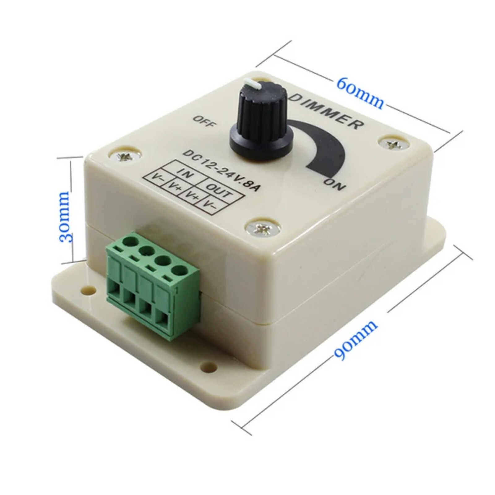 5 Pz Dimmer LED 12V 24V 8A Regolatore Manuale Striscia LED PWM