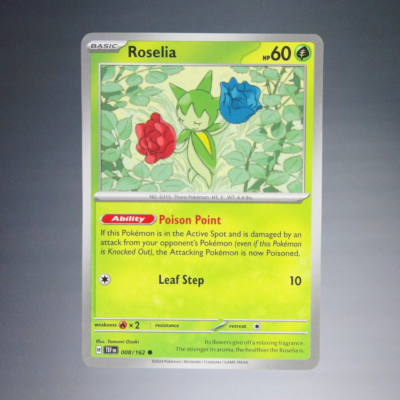 2024 POKEMON TCG ROSELIA #008/162 S+V TEMPORAL FORCES COMMON