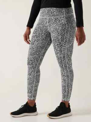Athleta Ultimate Stash II Textured 7/8 Tight-Tailwind Black/White-Size 3X-NWT