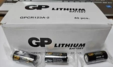 LOT OF 40 NEW CR123A-2 3V BATTERIES ! GP   G