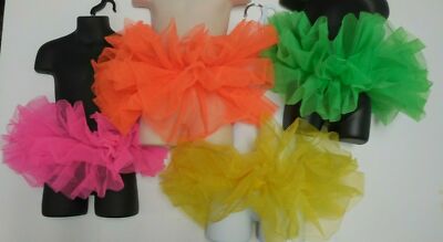  Organdy Tutu 3 Layer Neon Bright Colors Ballet Girls or Ladies NWOT dress up
