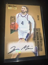 Tyrese Martin 2022-23 Wild Card Matte Gold Emerald Auto Premium #19/150 Huskies