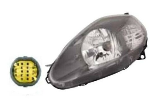 Scheinwerfer vorne rechts für Fiat Grande Punto 2008- grau gelber Stecker - Bild 1 von 2