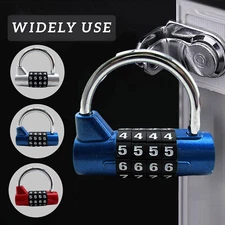 4 Digit Combination Padlock Heavy Duty Outdoor Lock Gym Travel Luggage Locker US