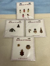 JHB Christmas Winter Buttons & Things Card Making Scrapbook 13 Pieces 'NOS'