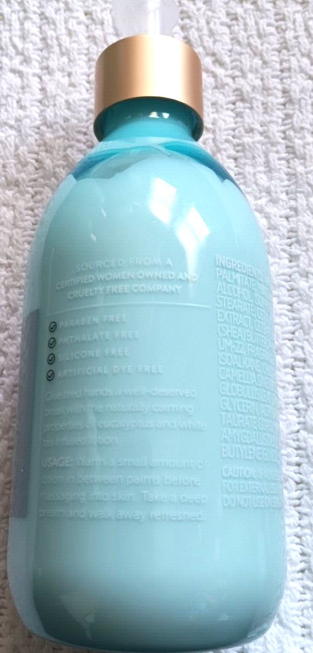 Eucalyptus White Tea Lavender Vanilla Hand Soap Lotion Bubble Bath Steamers Lot