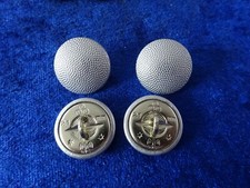 A24-19) 4x Uniform Knopf Button BW BGS Polizei 21mm silber Adler gestempelt