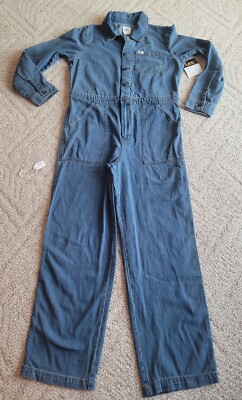 Salopette Lee Vintage - Blue Herringbone - Taille M - Coton - Occasion Bon état