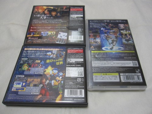 Set 2 Nintendo DS Kingdom Hearts USATO + PSP Kingdom Hearts Final Mix + Carta Giapponese - Foto 12 di 12