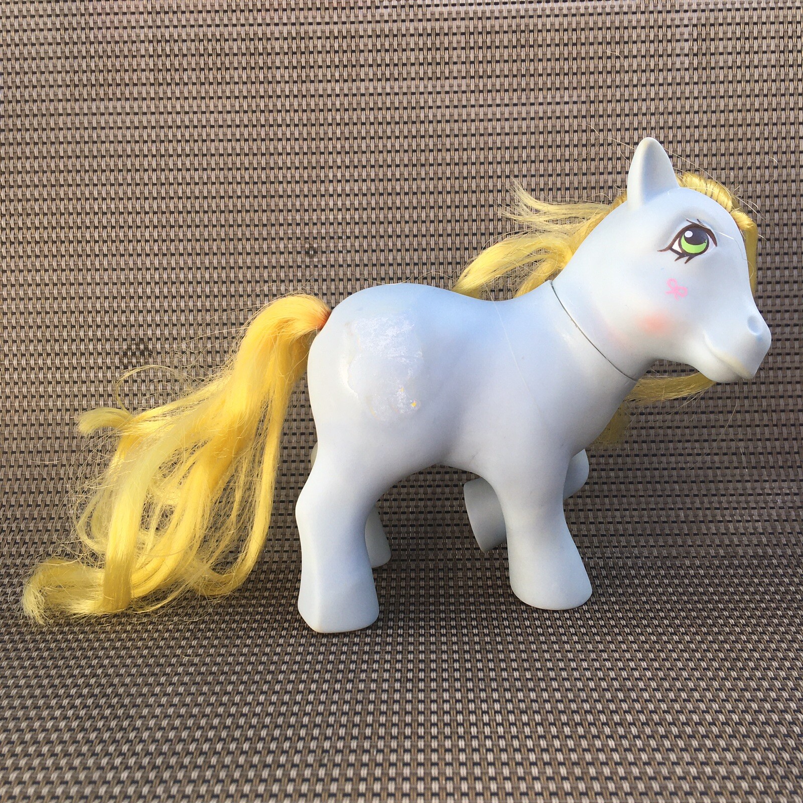 Mlp Cuddy Custom Bait Vintage 1984 My Little Pony MLP Cuddles Magic Message Teddy ...
