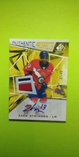 2021-22 UD SP Game Used CHL GOLD Patch Auto 27/49 Zack Stringer #37 Regina Pats