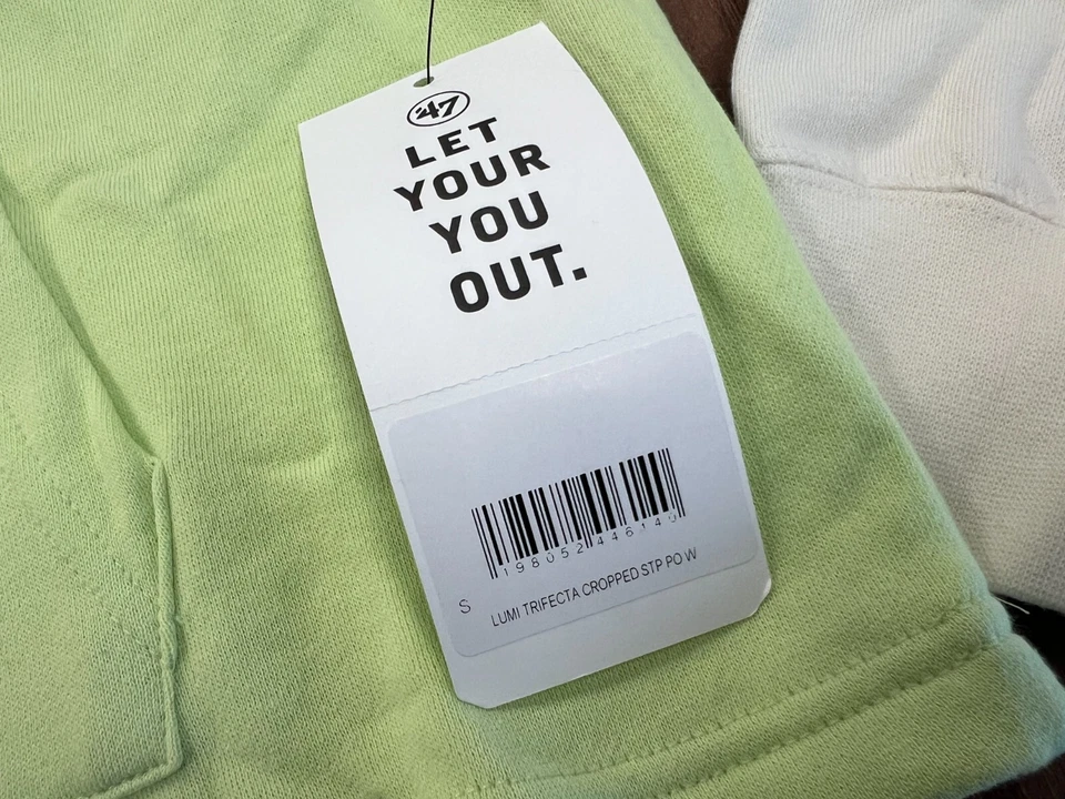 ST LOUIS CARDINALS 47 TRIFECTA CROPPED SHORTSTOP HOOD WOMENS FLEECE JERSEY $120 - Image 2 of 4